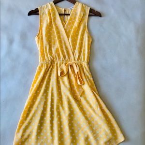 2 for $25 🌹Yellow and white polkadot dress